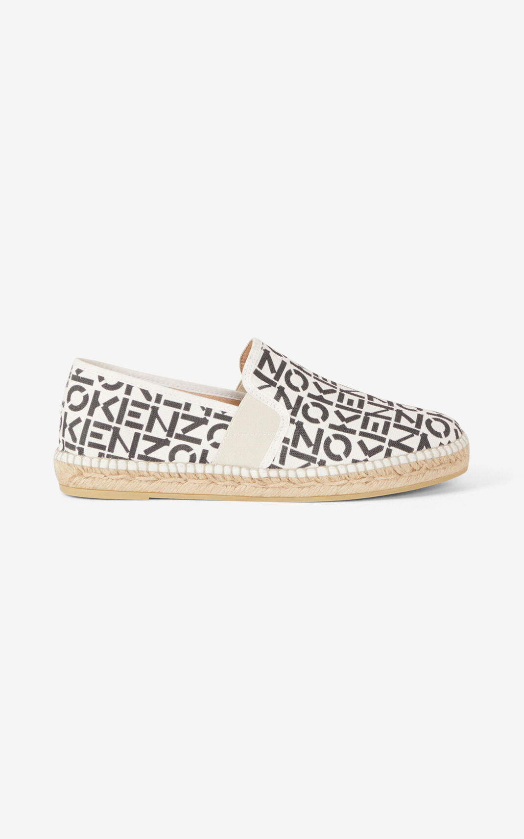 Alpargatas Kenzo Sport elasticated monogram Feminino - Cinzentas | 549QGFXLA